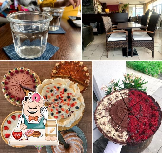 Domáci zákusok, čerstvé ovocie